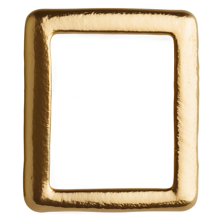 Gold Rectangle Seal Png 14