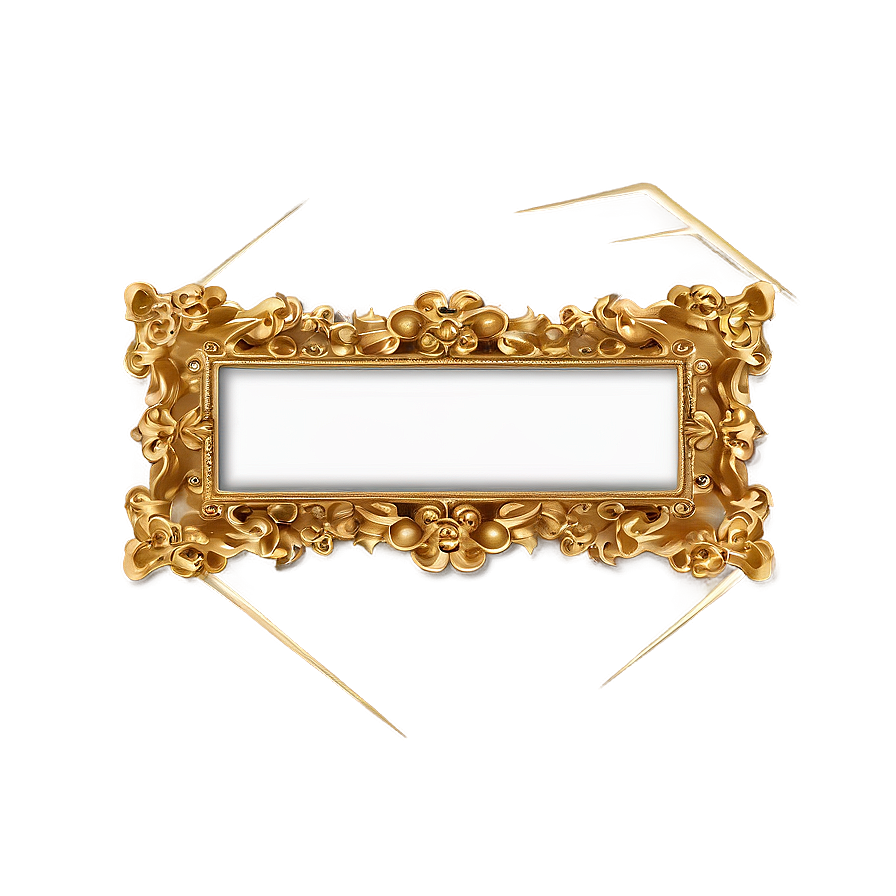 Gold Rectangular Frame Png 17