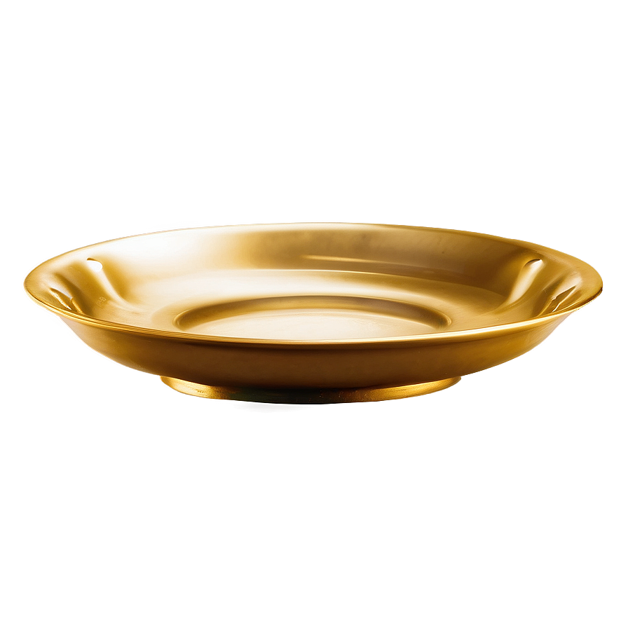 Gold Serving Plate Png Gav