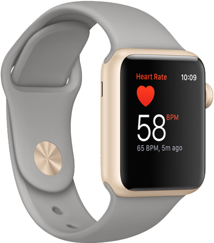 Gold Smartwatch Heart Rate Monitor