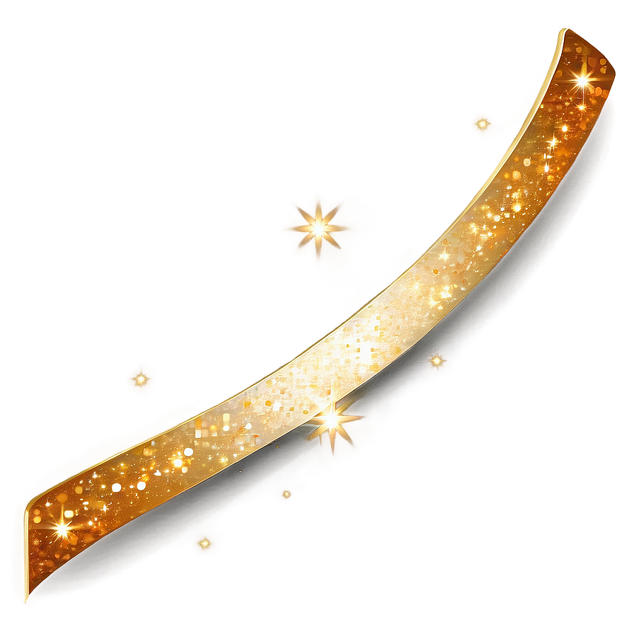 Gold Sparkle Curve Png Pbp61