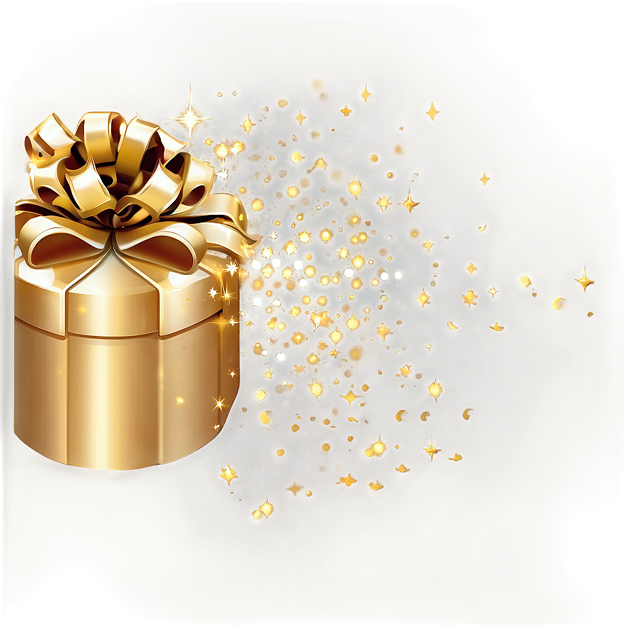 Gold Sparkle Gift Png Xgw7