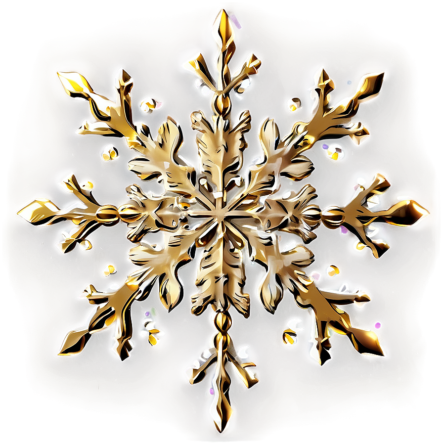 Gold Sparkle Snowflake Png Bvm