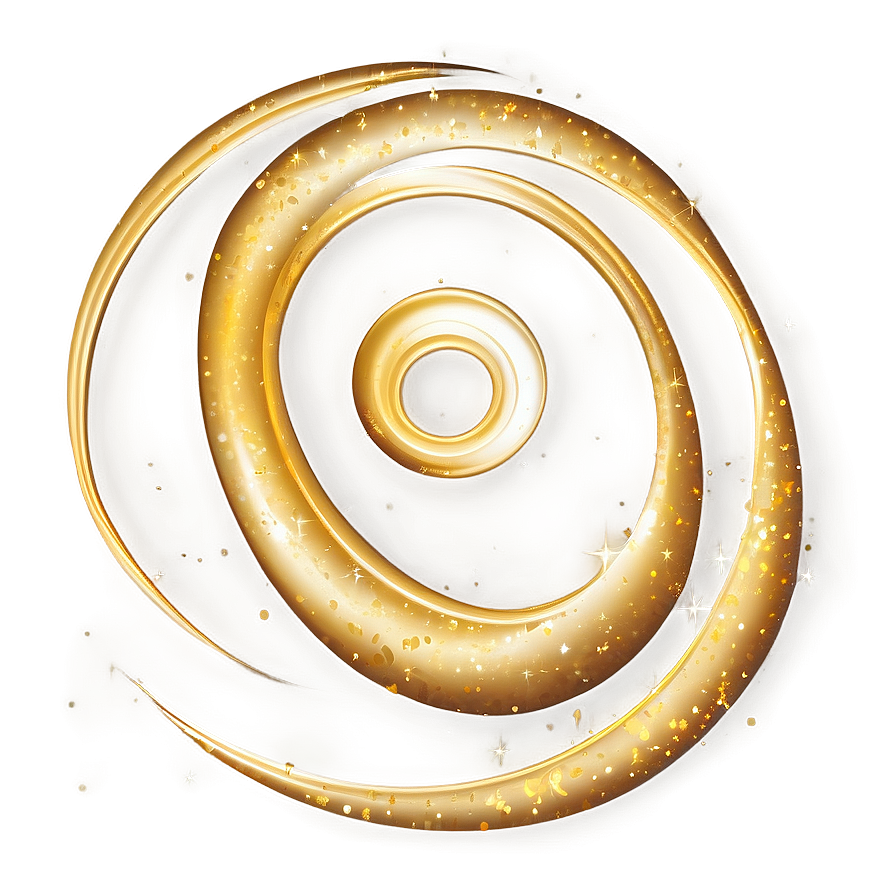 Gold Sparkle Swirl Effect Png 48