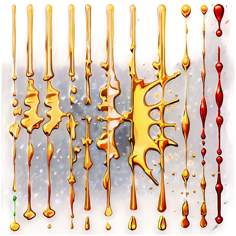 Gold Splash Abstract Art Png 06282024