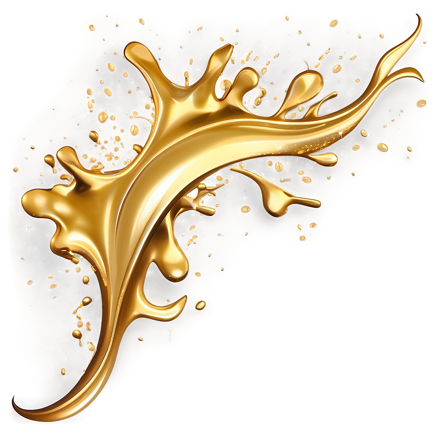 Gold Splash For Invitation Card Png Mfw