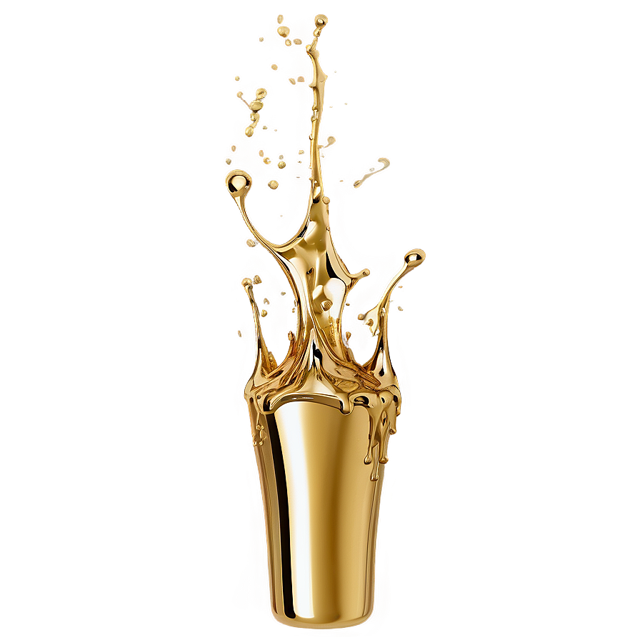 Gold Splash On Transparent Png 61