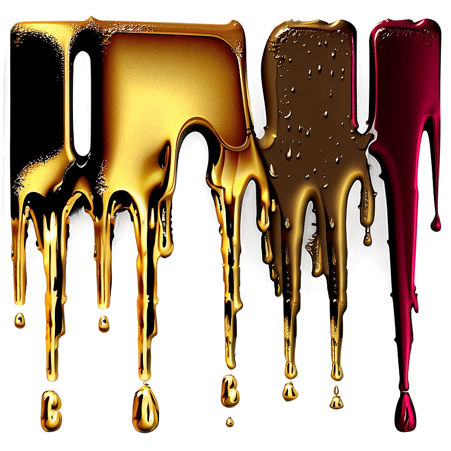 Gold Spray Paint Drip Png Htn