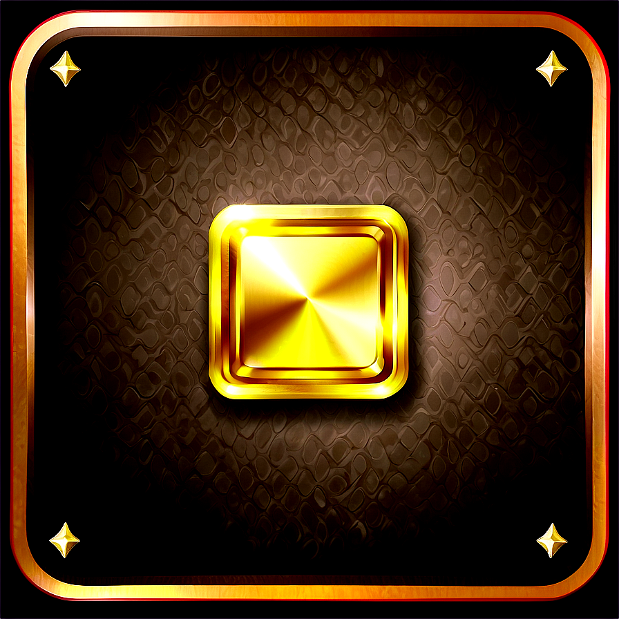 Gold Square For App Icon Design Png 06272024