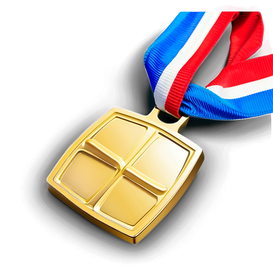 Gold Square Medal Png 31