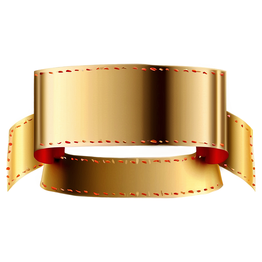 Gold Square Ribbon Banner Png 99