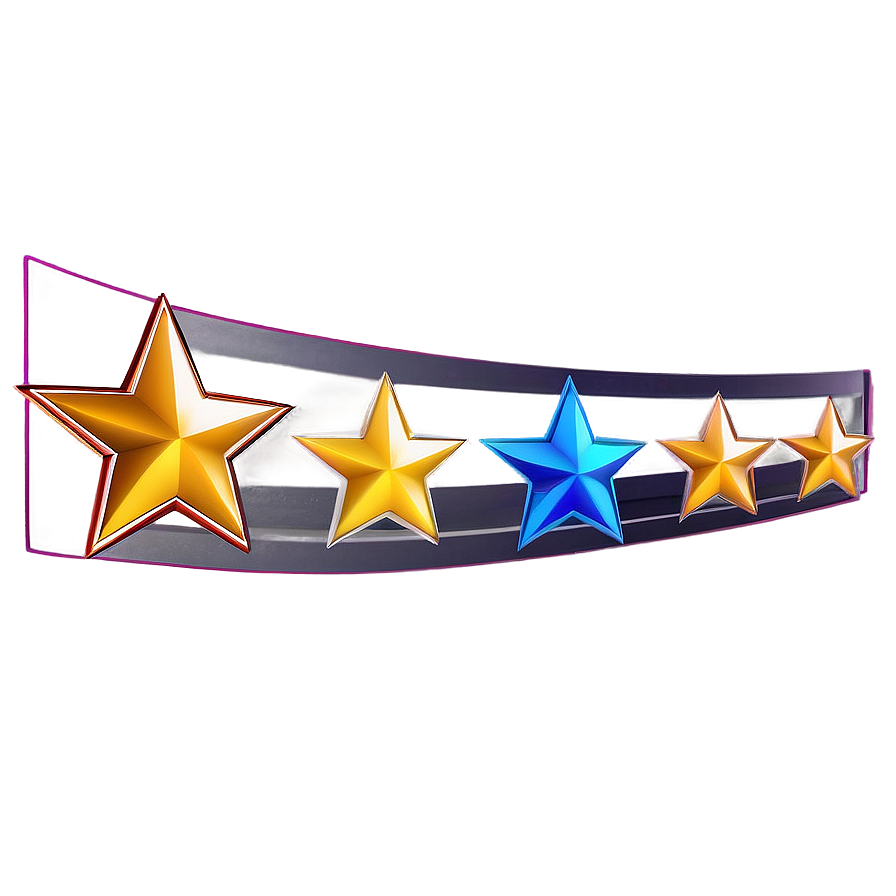 Gold Star Banners Png 06122024