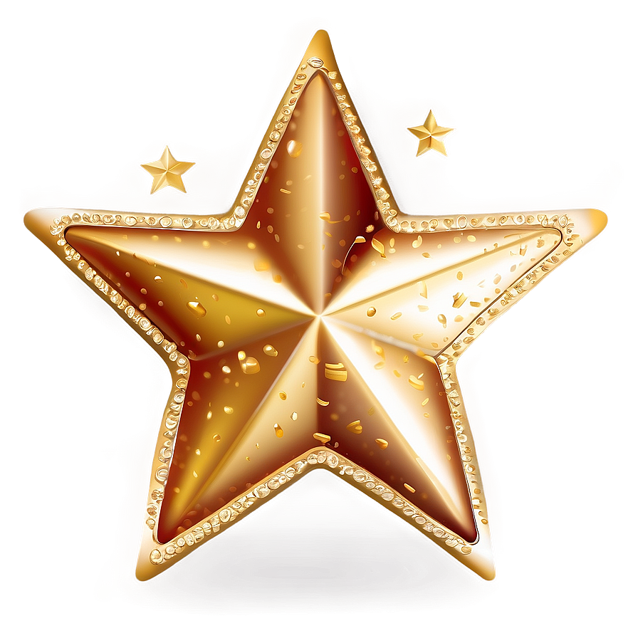 Gold Star Clipart Png 16