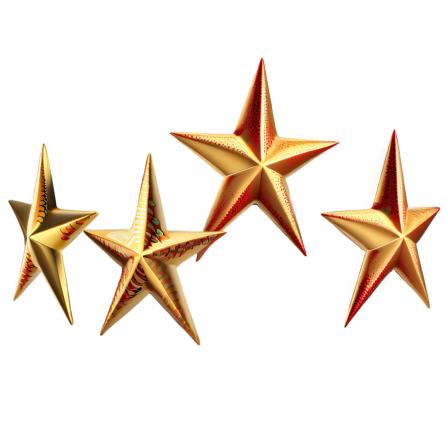 Gold Star Decorations Png Jwr