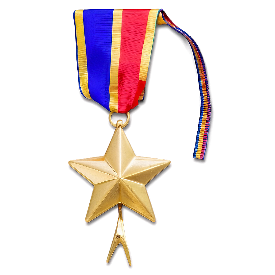 Gold Star Medals Png Klq