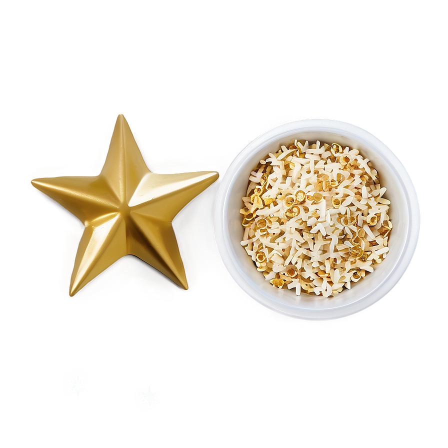 Gold Star Sprinkles Png 71