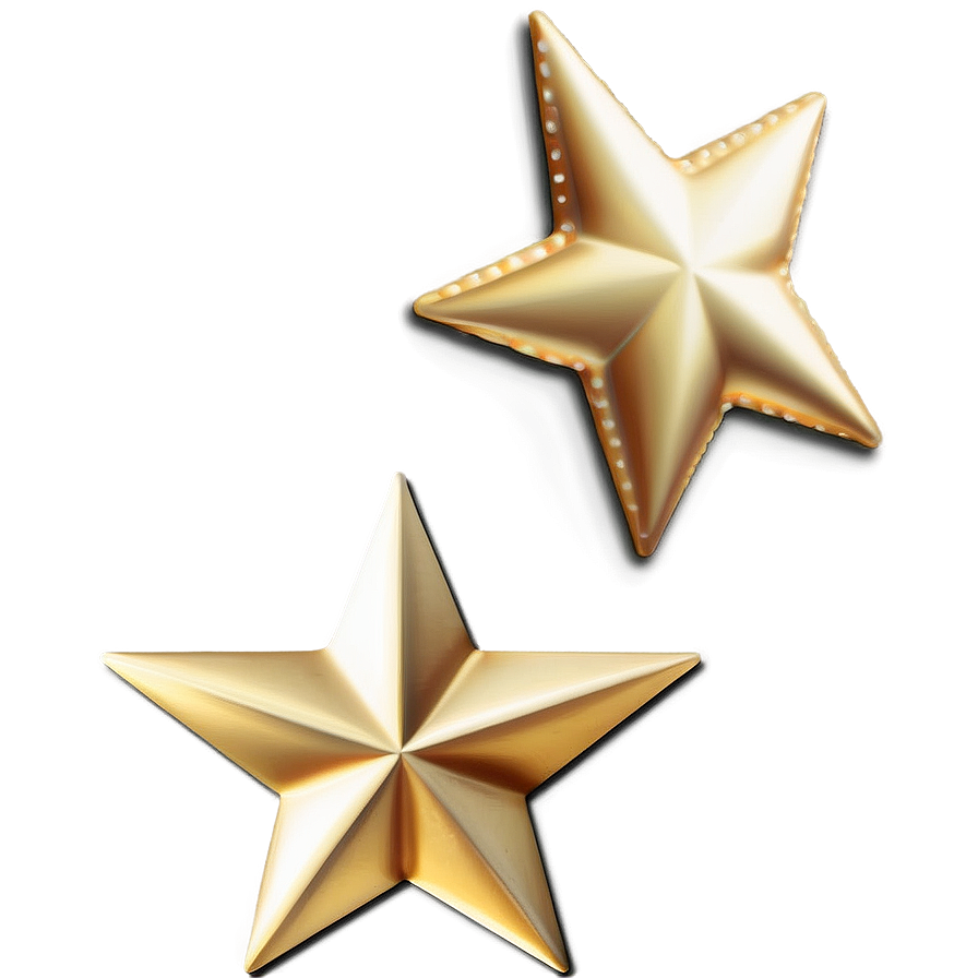 Gold Star Stickers Png 74