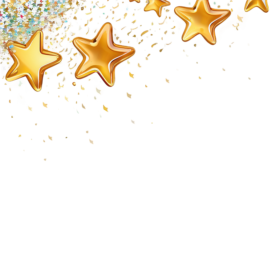 Gold Stars Confetti Png Dyq82