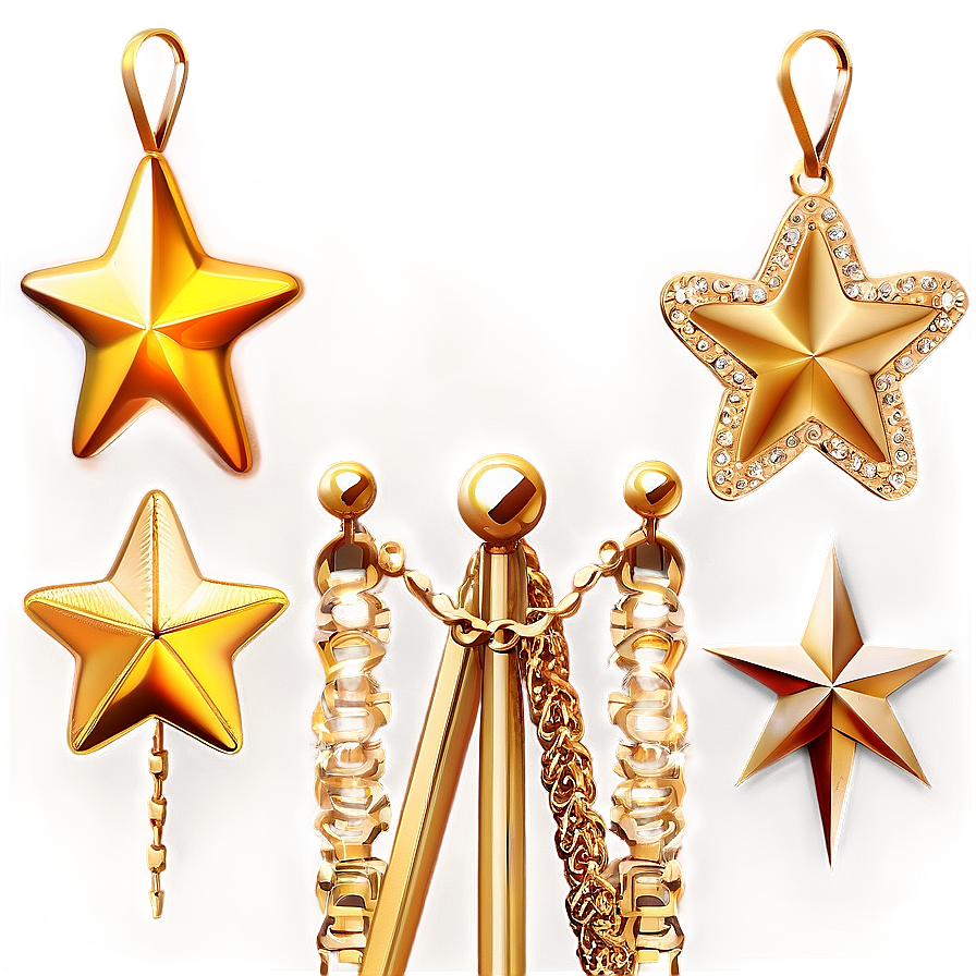 Gold Stars For Design Png 60