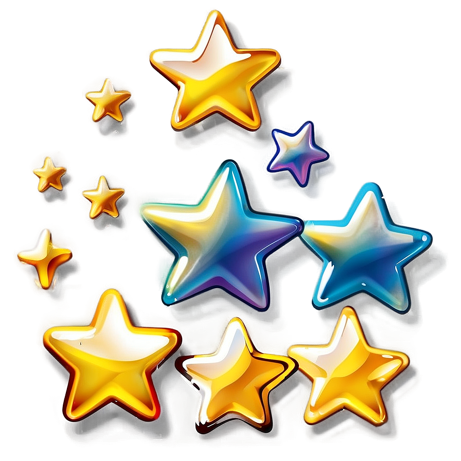 Gold Stars For Kids Png 06122024