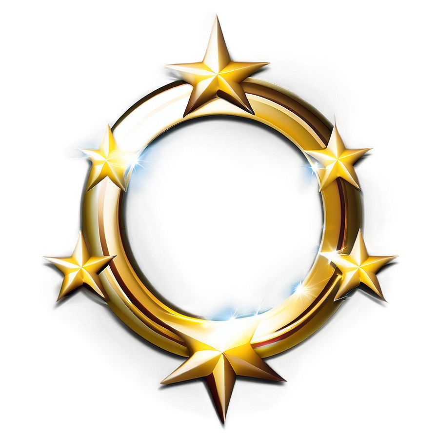 Gold Stars In Circle Png Jbn72