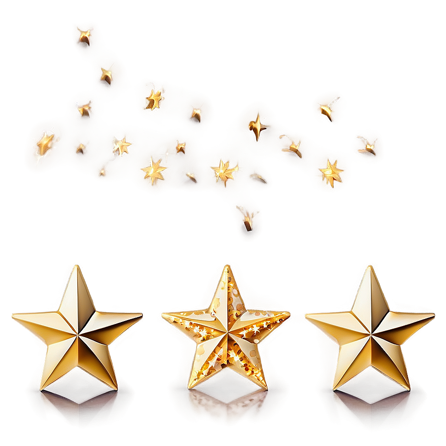 Gold Stars With Glare Png Hir