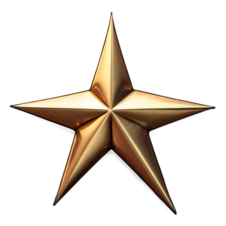 Gold Trim Star Png 06282024