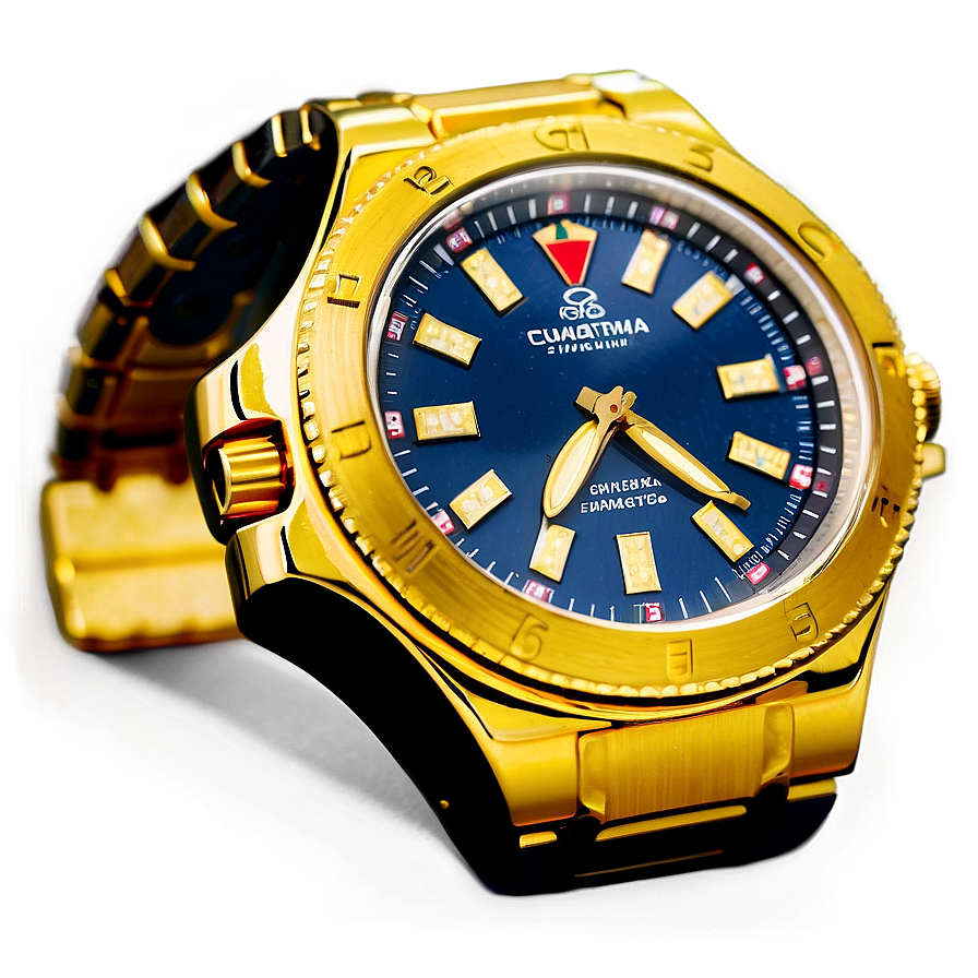 Gold Watch Luxury Png Kfy21