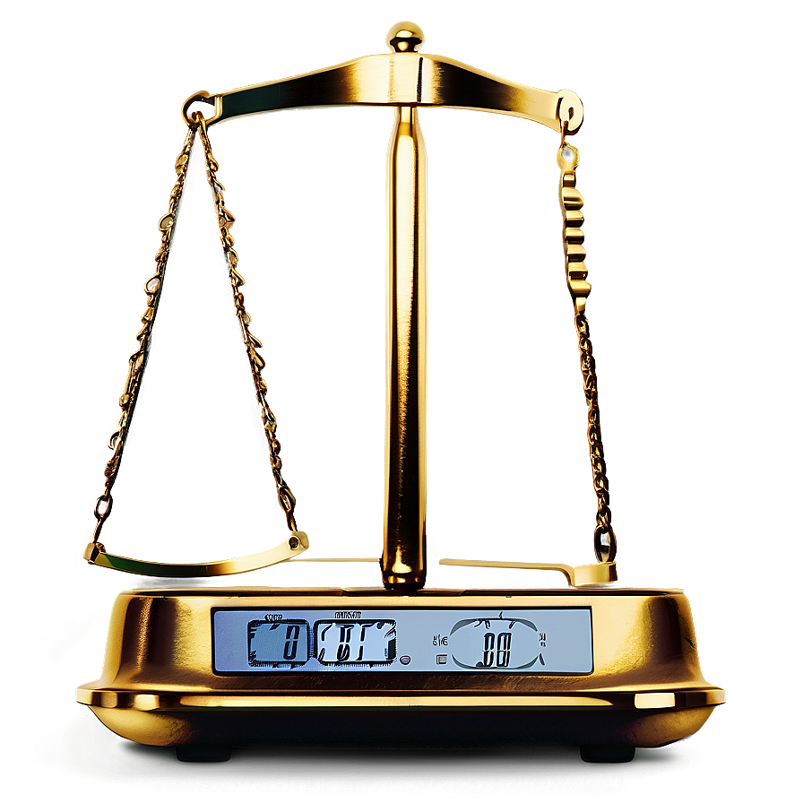 Gold Weighing Scales Png Epc29