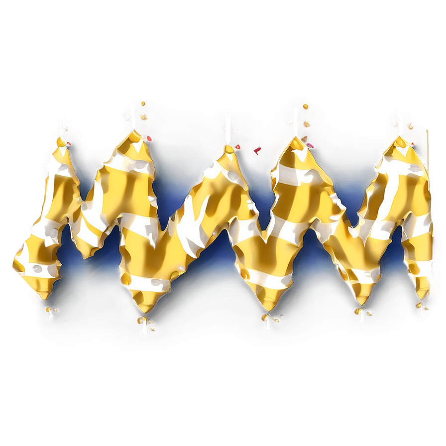 Gold Zigzag Line Png 06262024