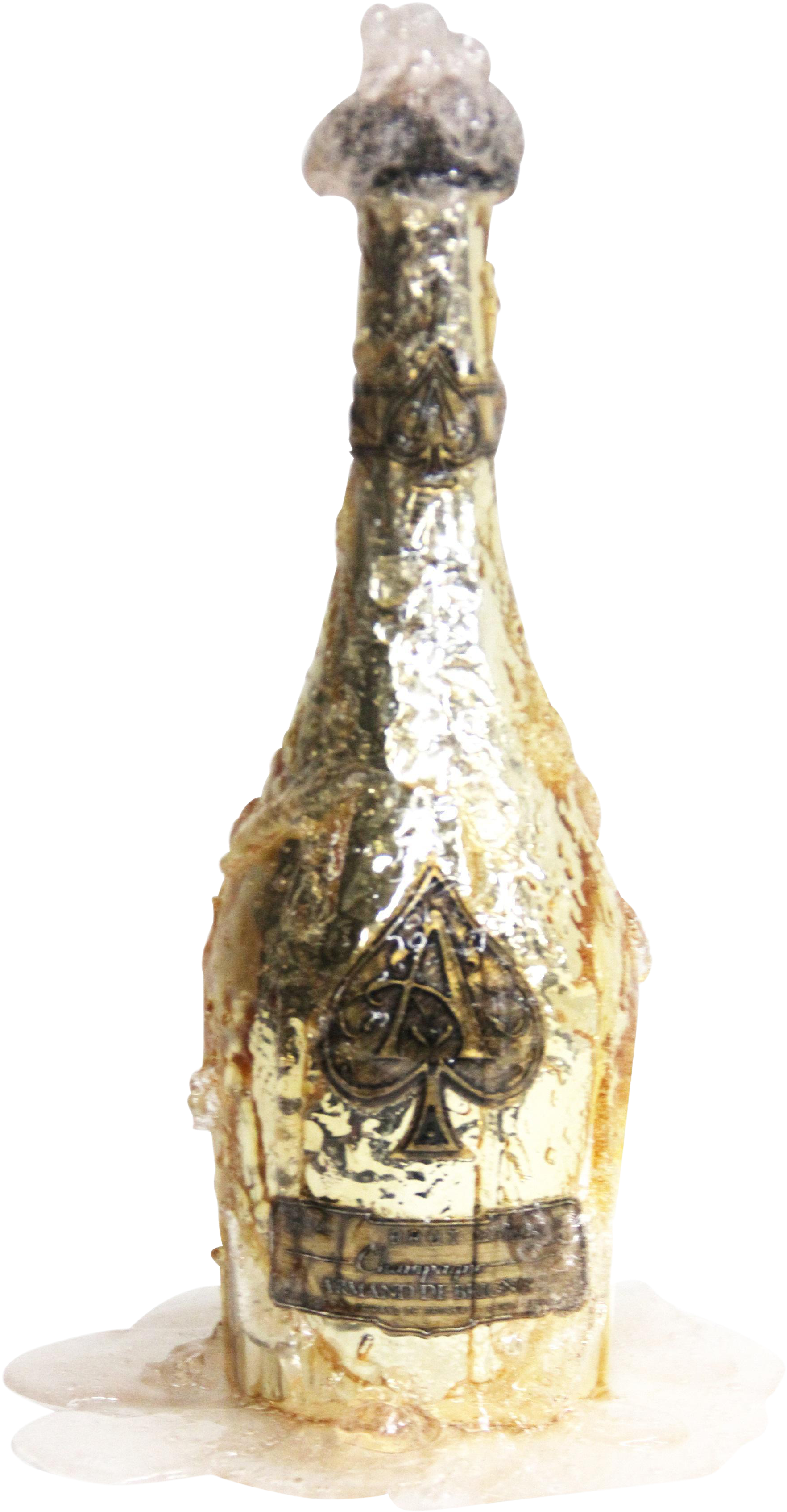 Golden Aceof Spades Champagne Bottle