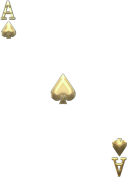 Golden Aceof Spades Design