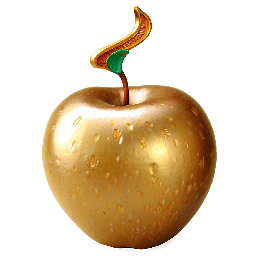 Golden Apple Background Png Oiu