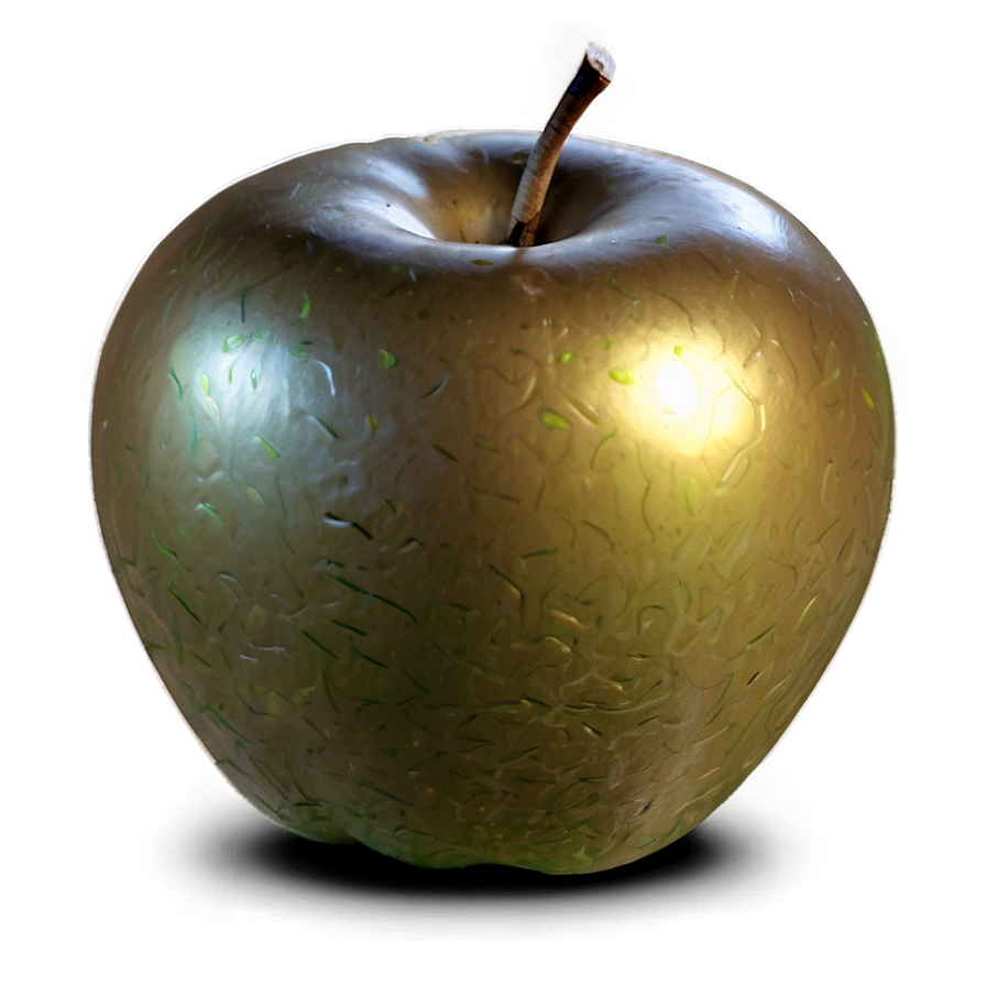 Golden Apple In Grass Png 06132024