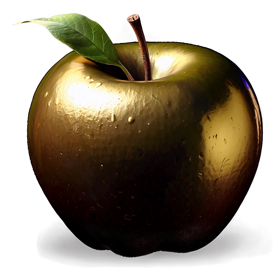 Golden Apple In Grass Png Hvb