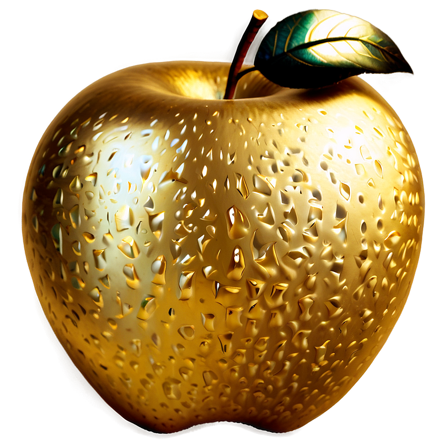 Golden Apple Pattern Png Rcy77