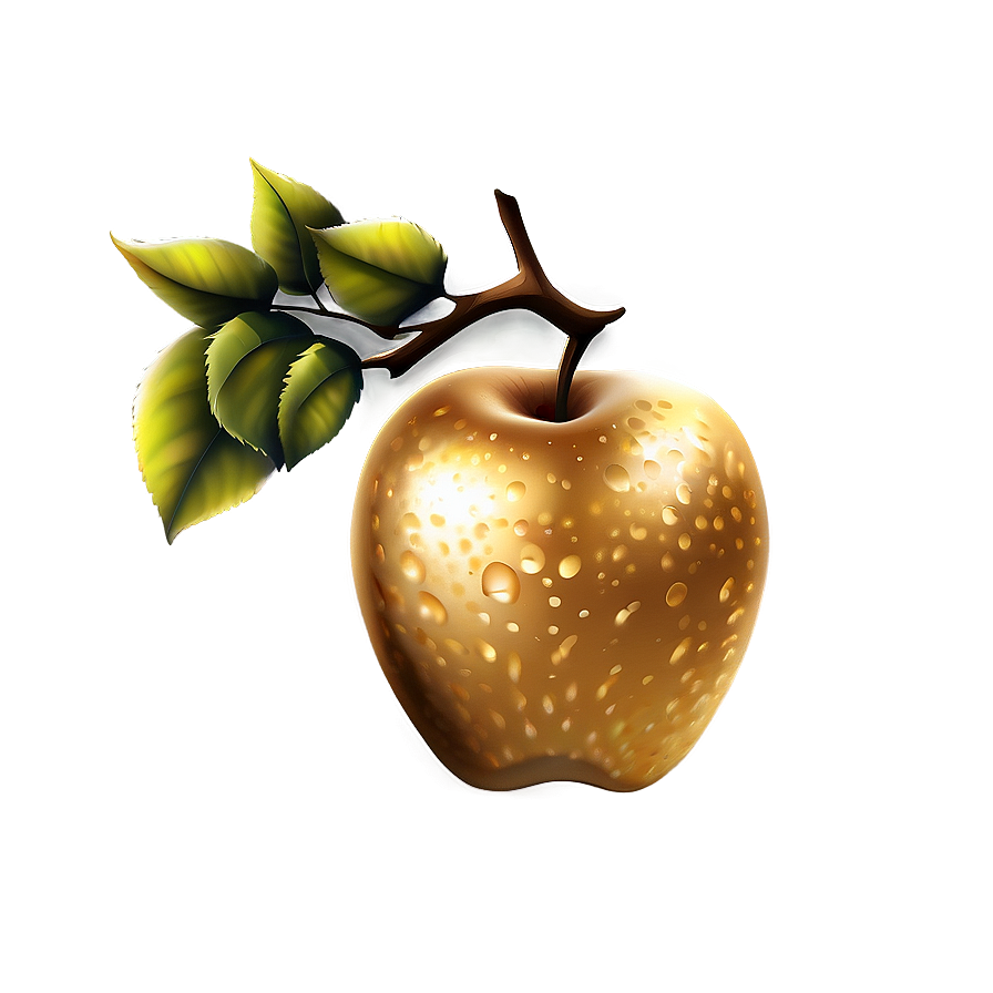 Golden Apple Pattern Png Uoi