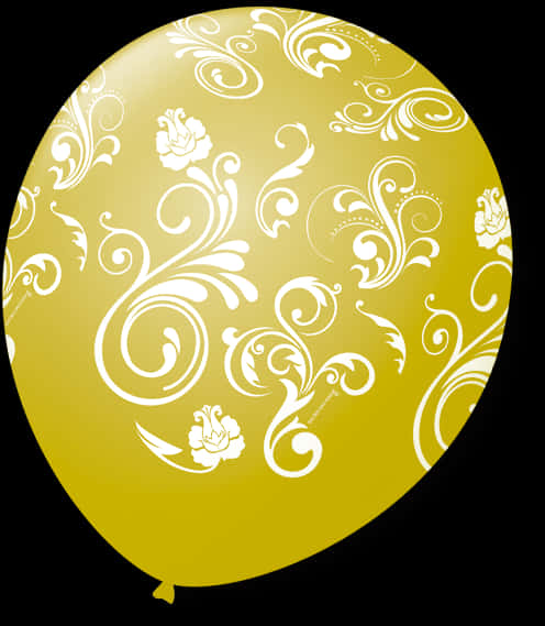 Golden Arabesque Balloon