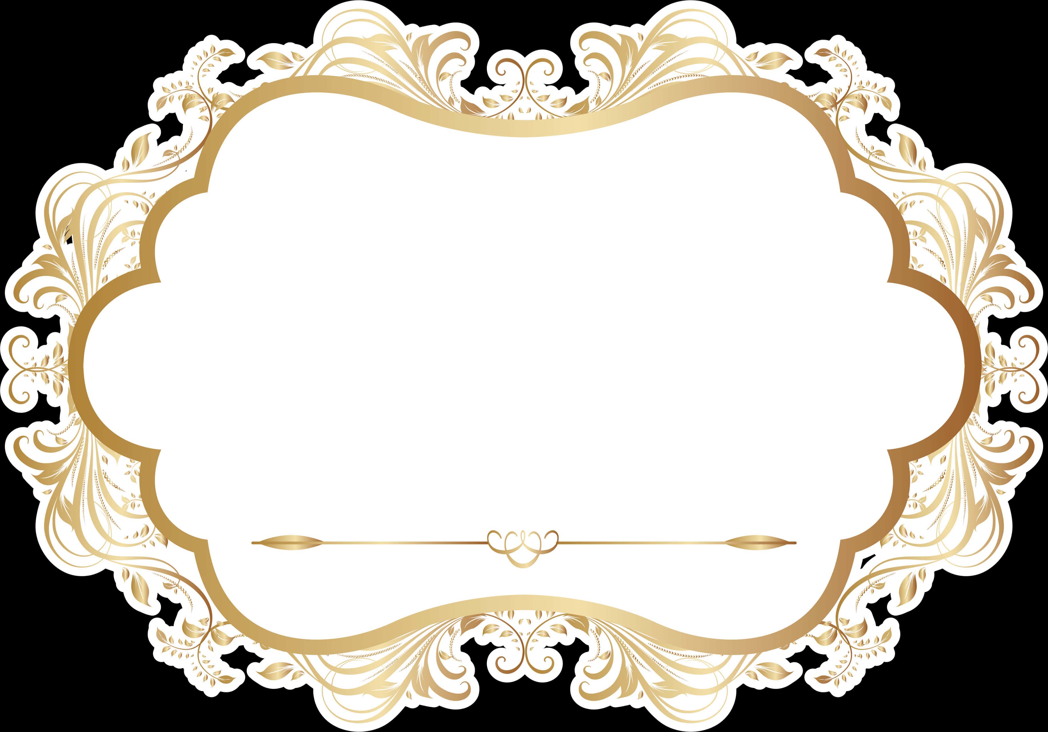 Golden Arabesque Frame Design