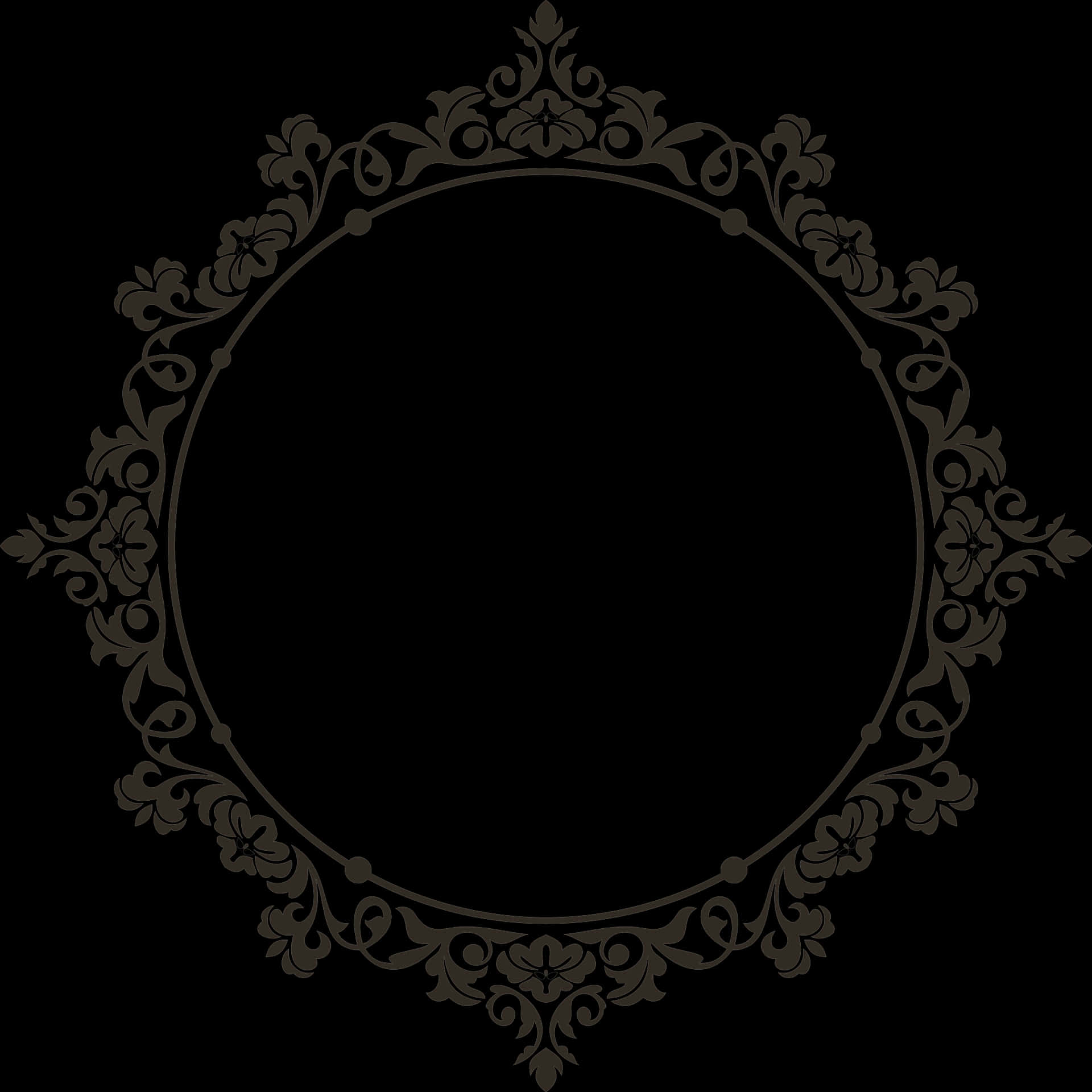 Golden Arabesque Frame Design