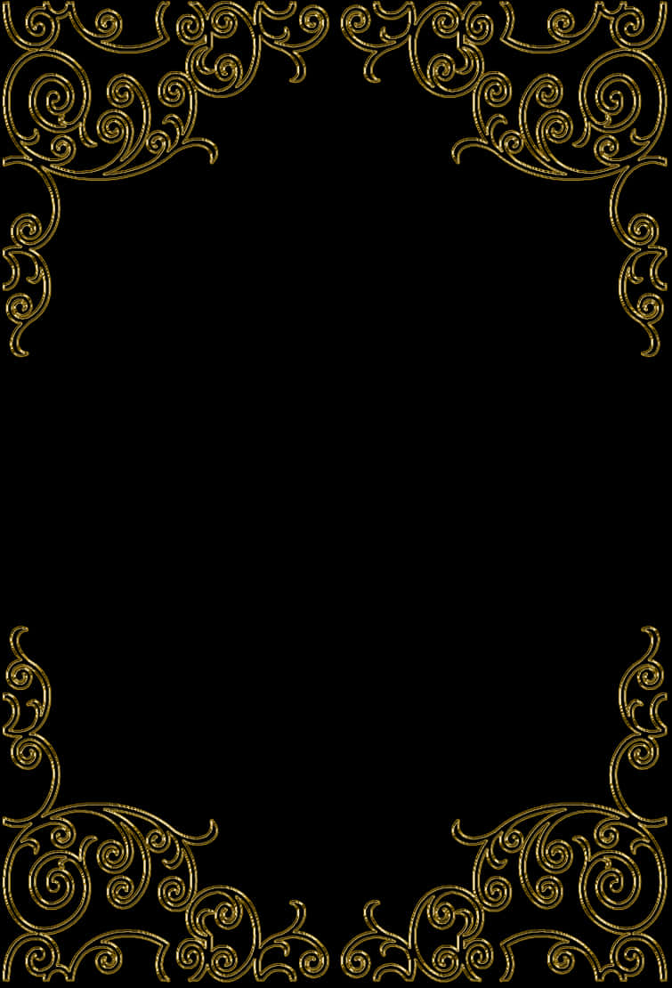 Golden Arabesque Frame Design