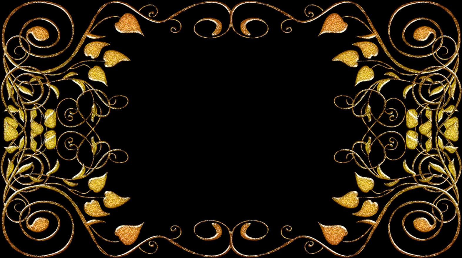 Golden Arabesque Frame Design