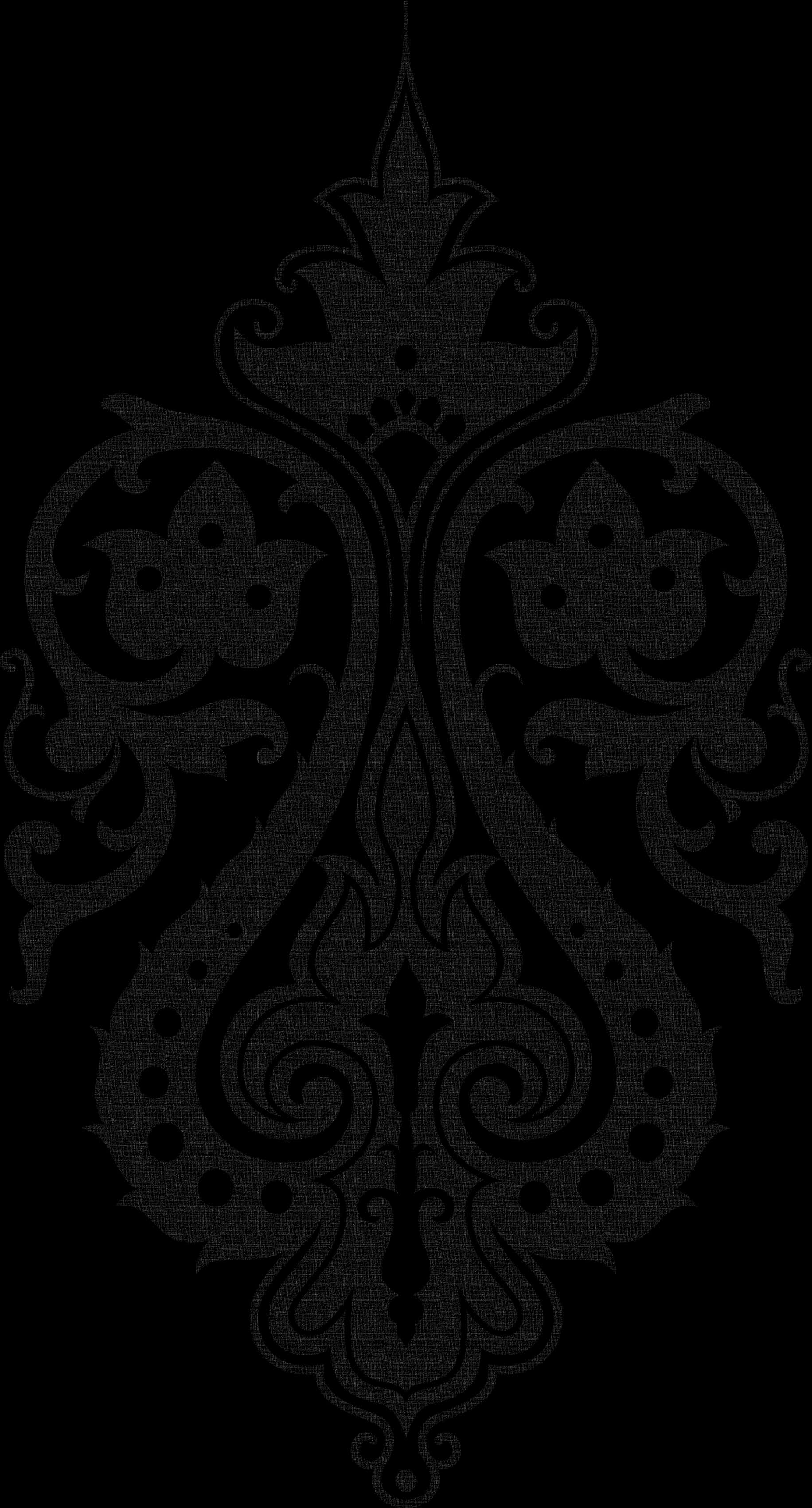 Golden Arabesque Pattern Dark Background