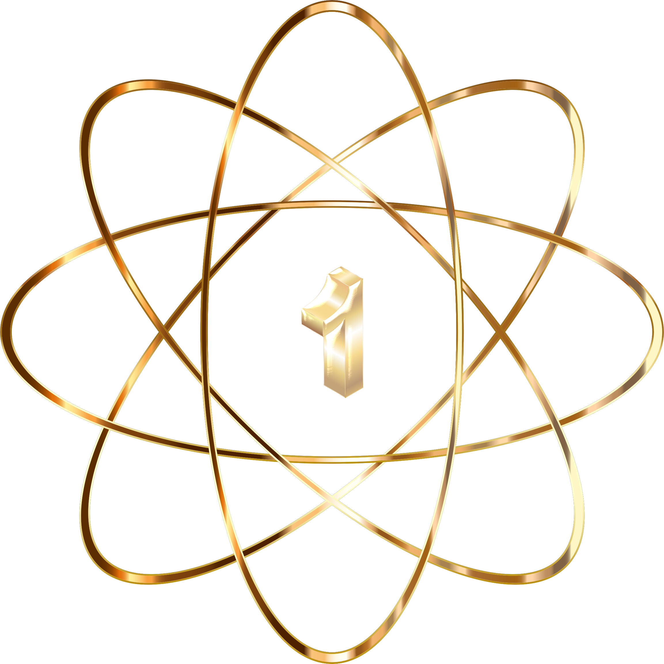 Golden Atomic Structure Number One