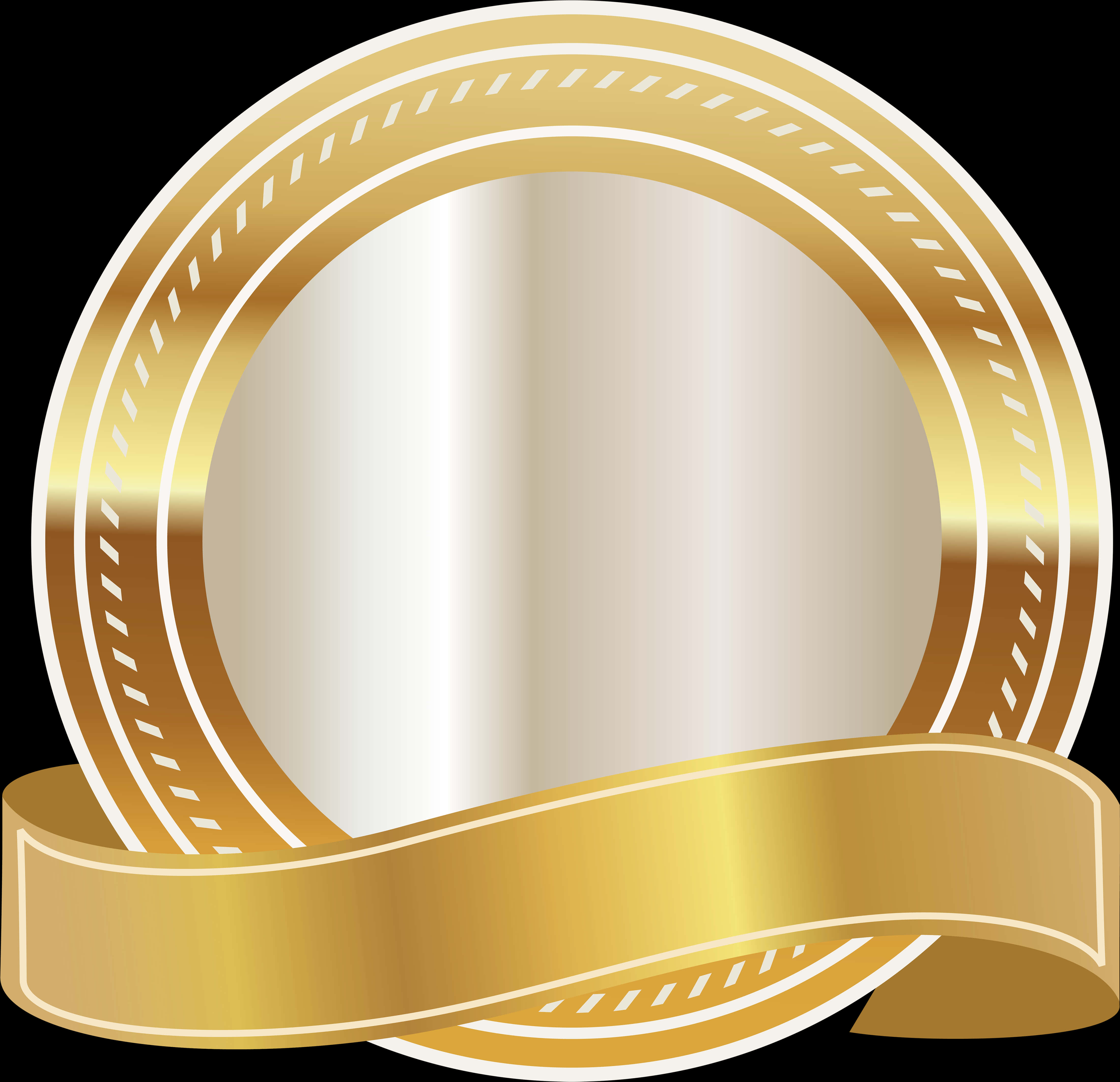 Golden Award Banner Ribbon