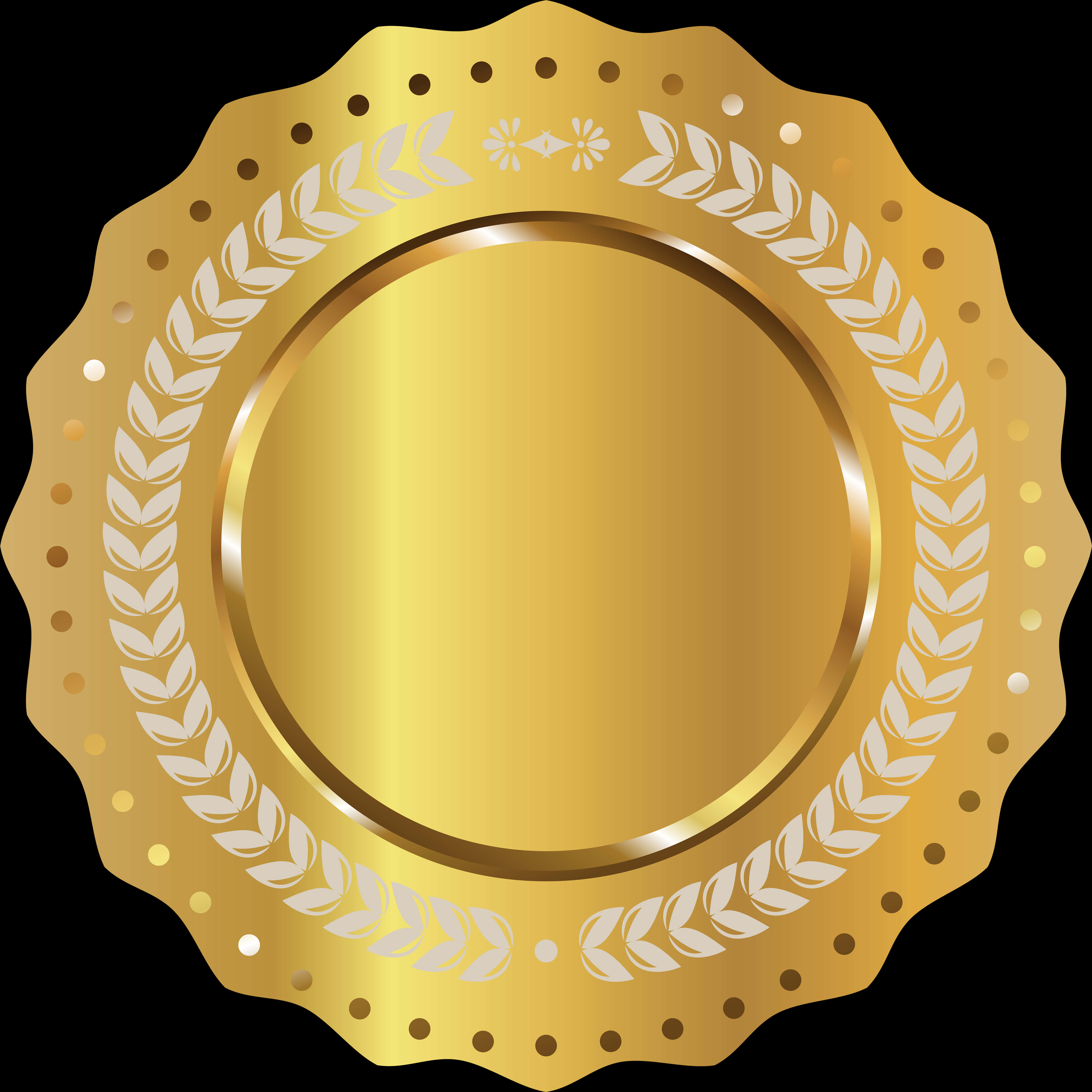 Golden Award Plaque Design