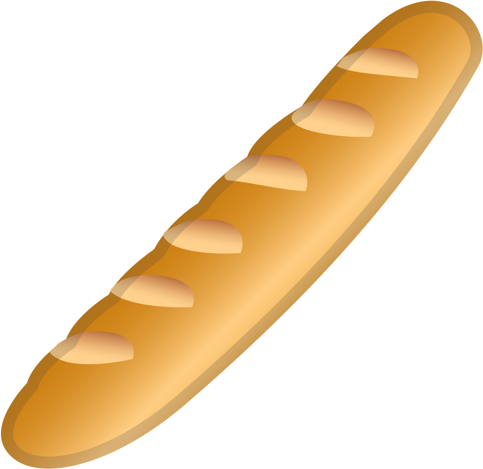 Golden Baguette Illustration