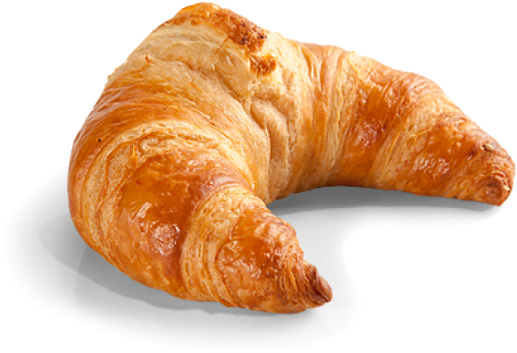 Golden Baked Croissant Isolated.png