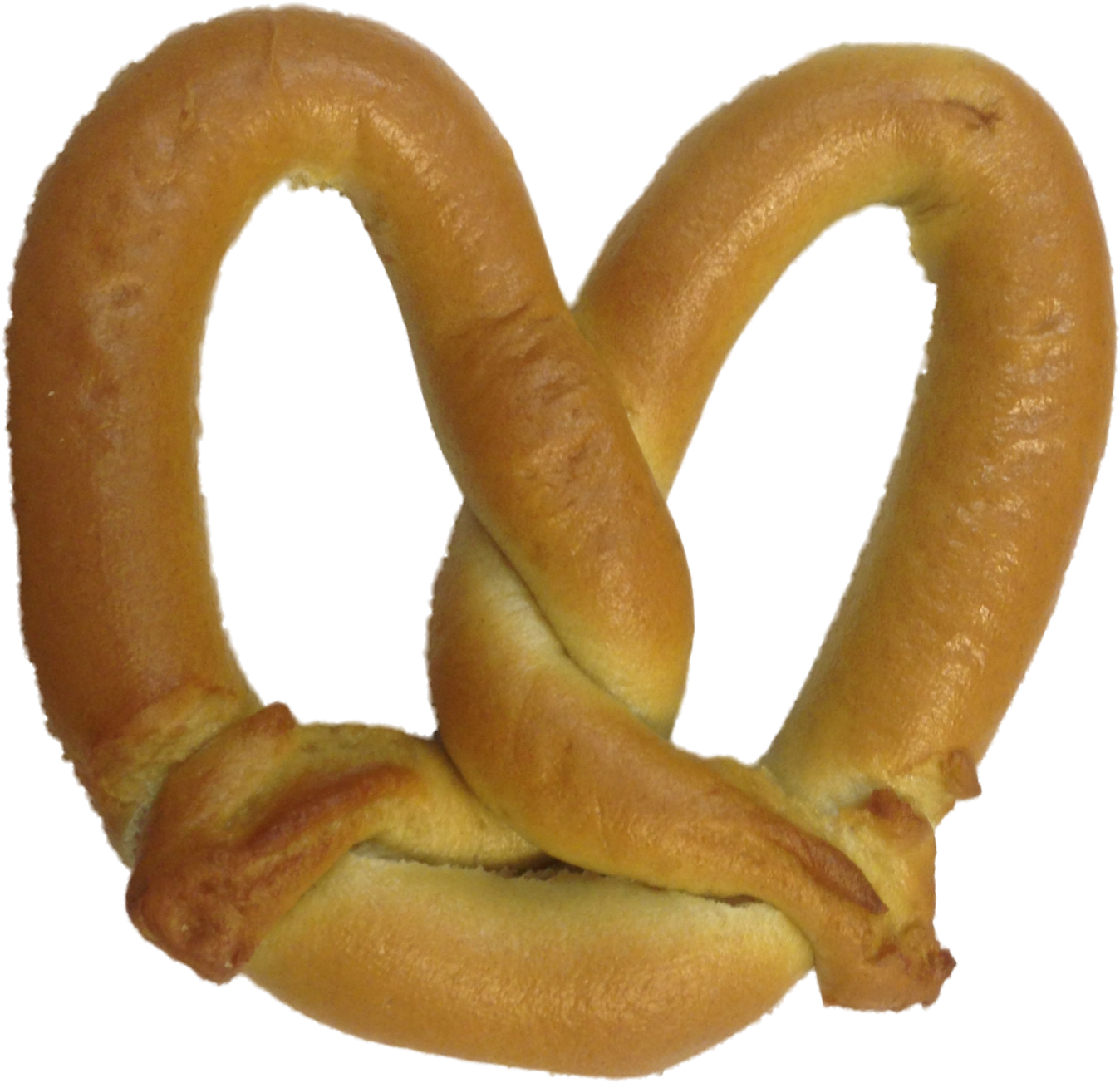 Golden Baked Pretzel Isolated