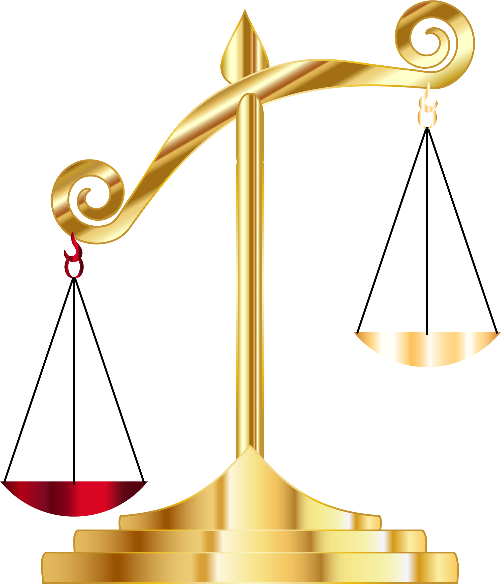 Golden Balance Scale Uneven Weights.png